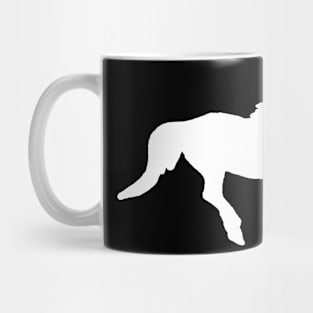 Galloping horse shadow white Mug